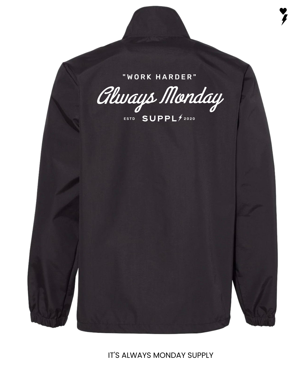 Work Harder Mens Coach's Jacket