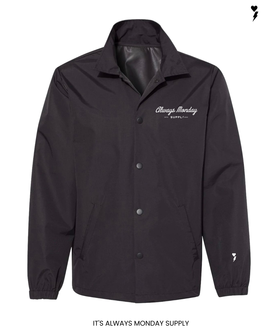 Work Harder Mens Coach's Jacket