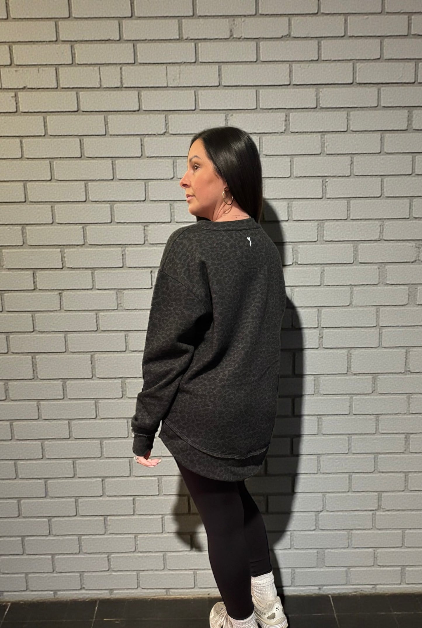 WEEKEND FLEECE WOMENS CREWNECK BLACK