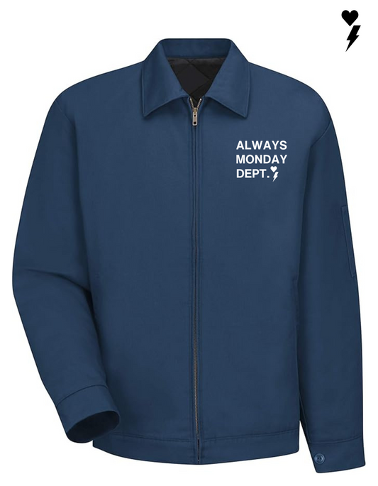 Always Monday Work Harder Jacket Navy/White