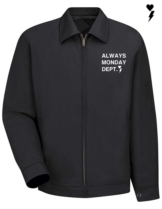 Always Monday Work Harder Jacket Black/White