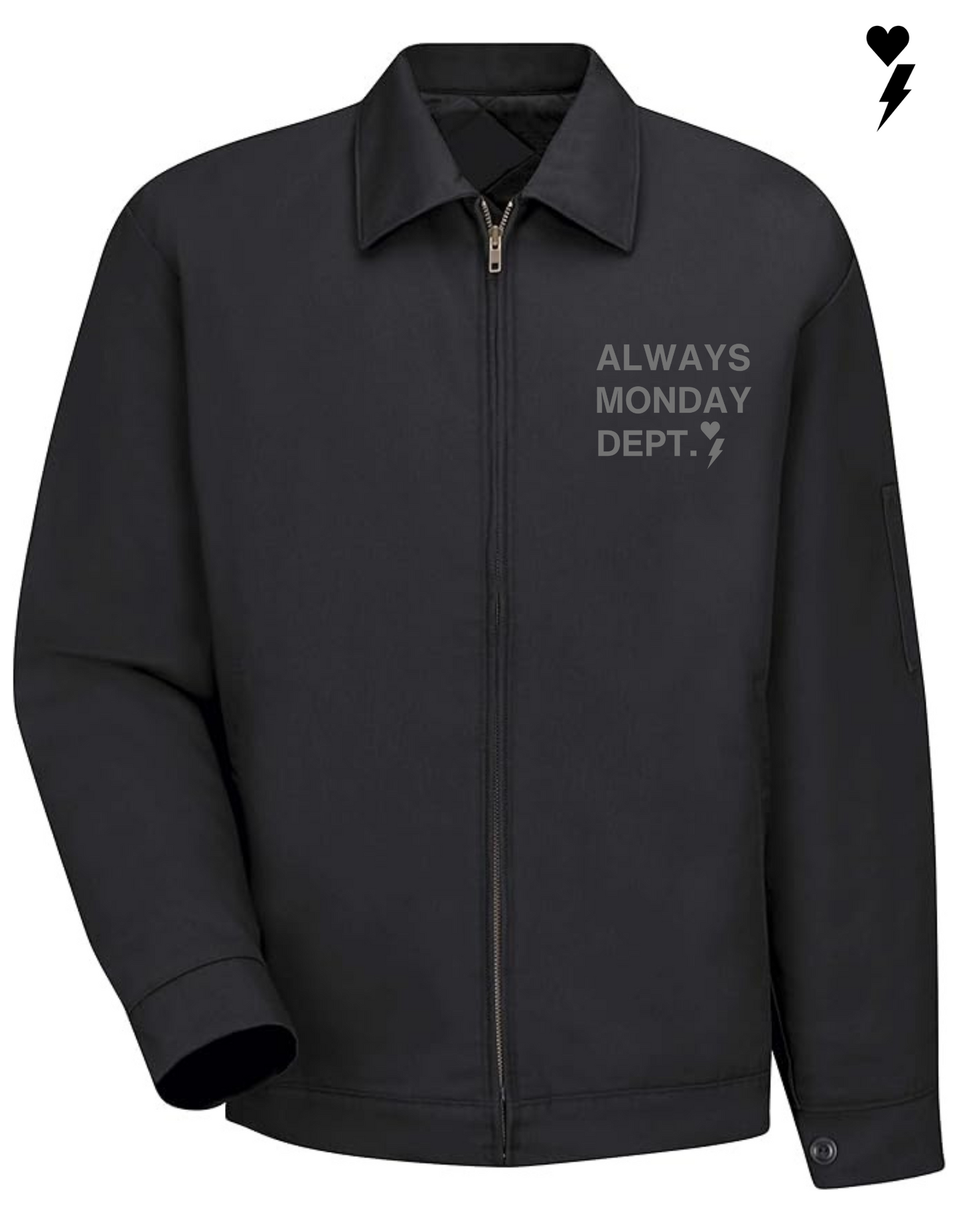 Always Monday Work Harder Jacket Black/Charcoal