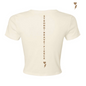 I A M Women's Empowered Baby Tee Cream/Brown