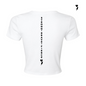 I A M Women's Empowered Baby Tee White/Black