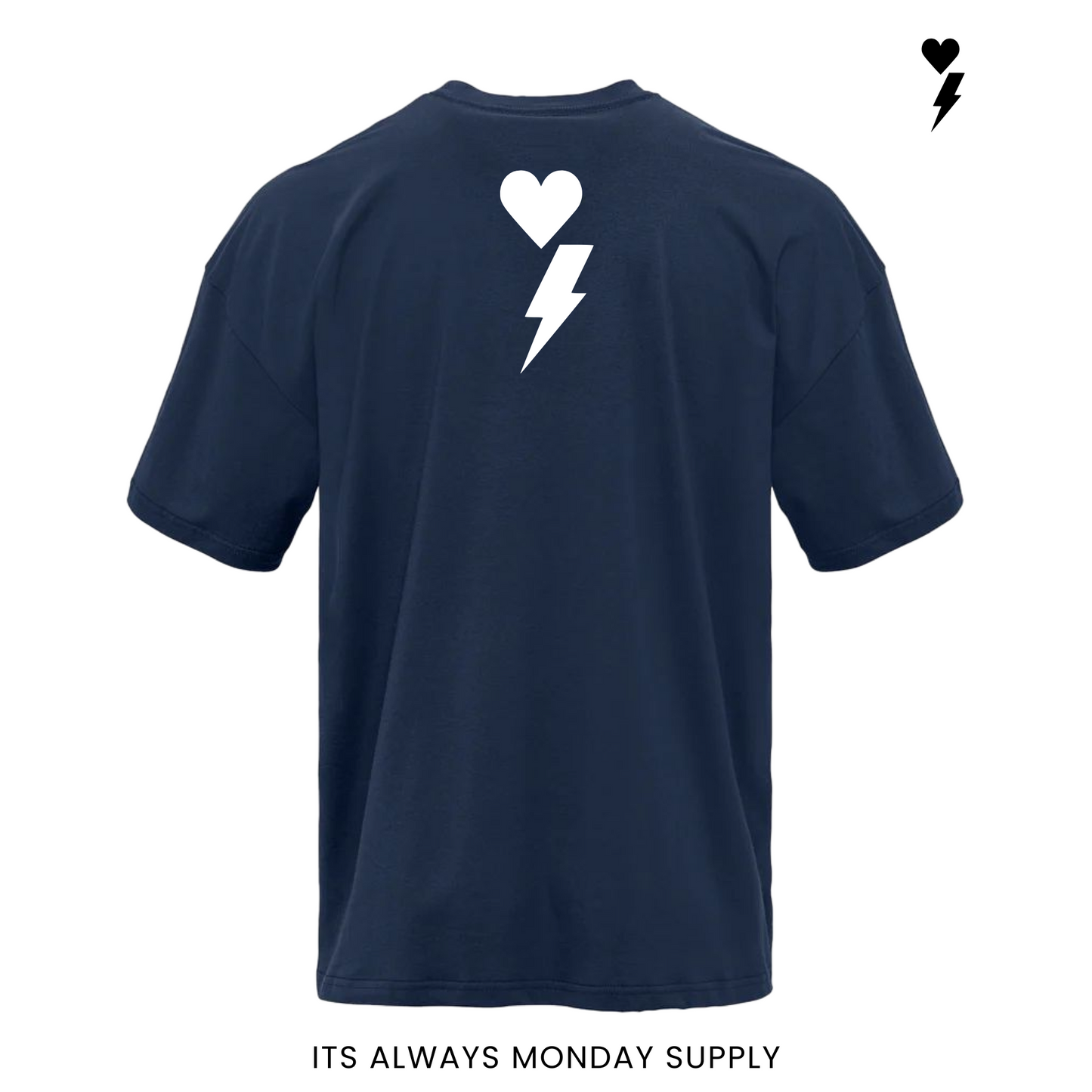 The Clock In Athletic Fit T Shirt - Black/White