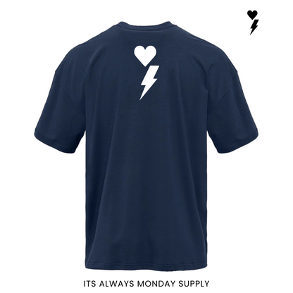 The Clock In Athletic Fit T Shirt - Black/White