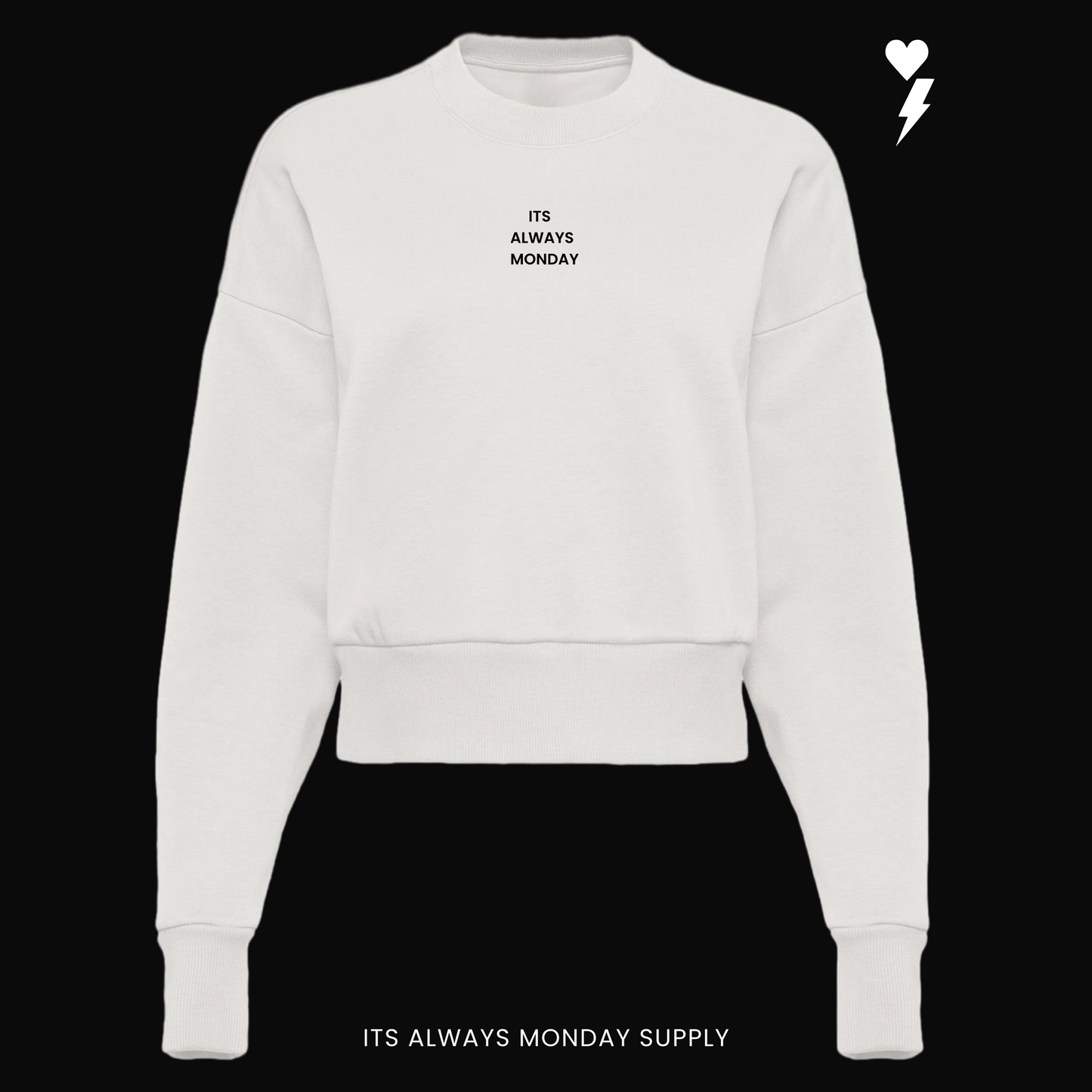 PREMIUM HEAVYWEIGHT WOMENS CREWNECK -GRAPHITE