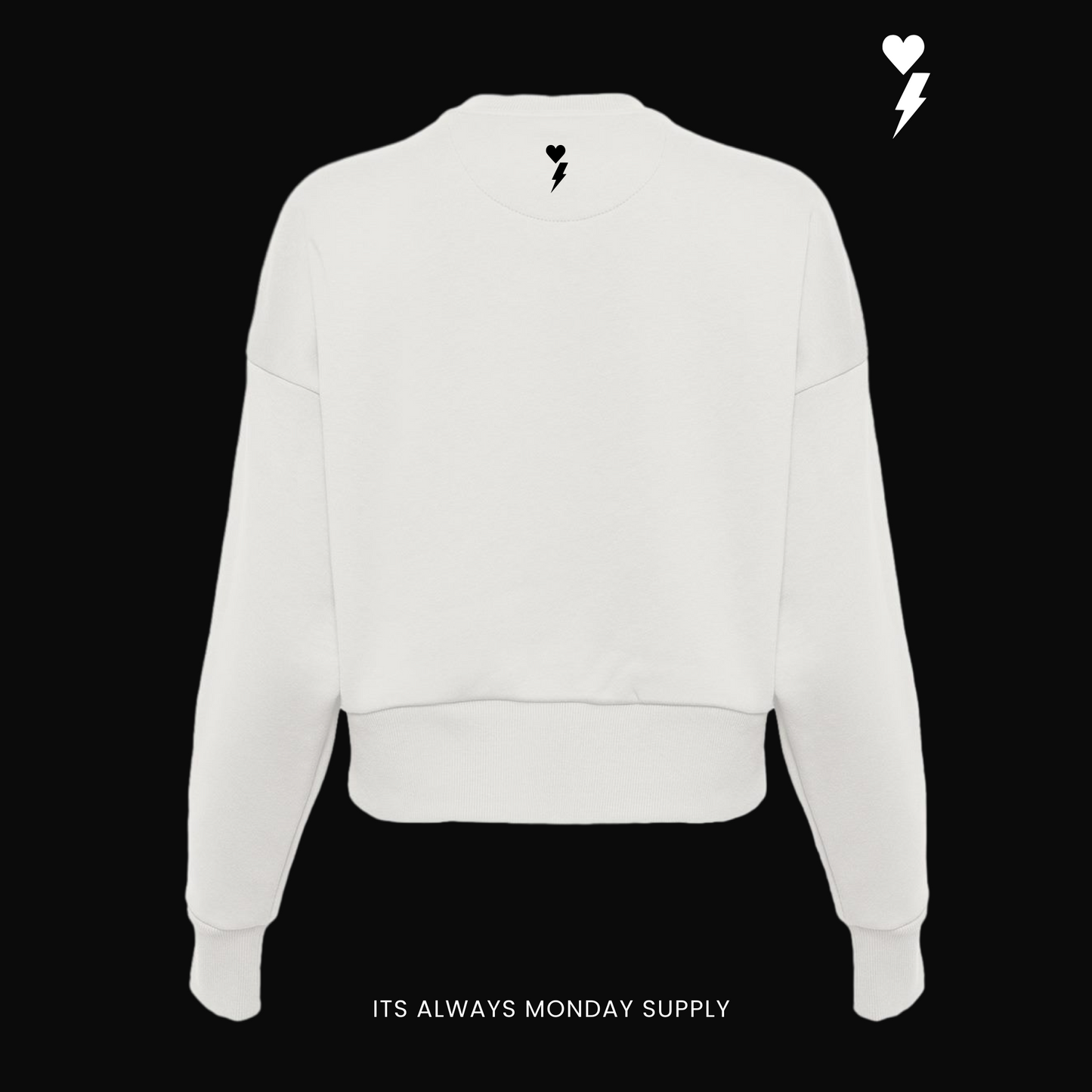 PREMIUM HEAVYWEIGHT WOMENS CREWNECK -GRAPHITE