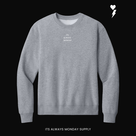 ESSENTIALS HEAVYWEIGHT UNISEX Crewneck - HEATHER GREY