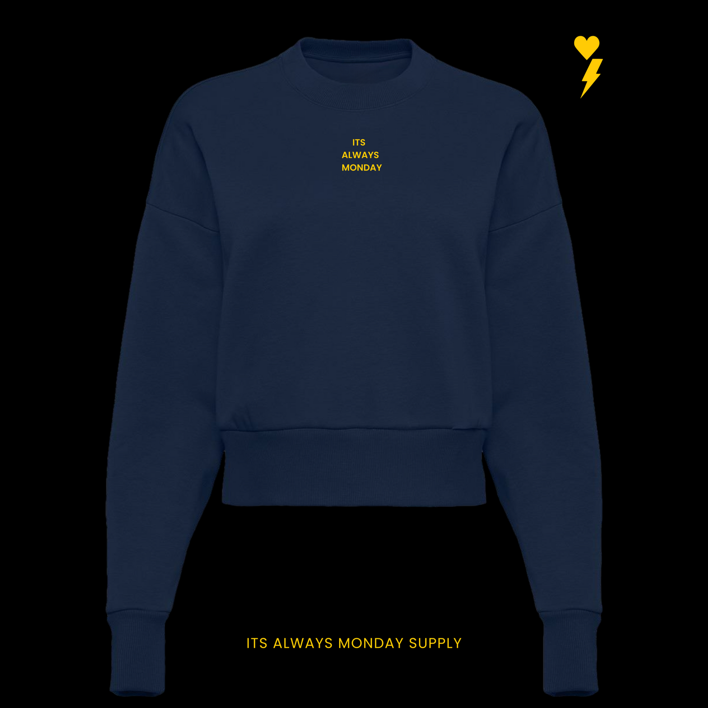 PREMIUM HEAVYWEIGHT WOMENS CREWNECK -GRAPHITE