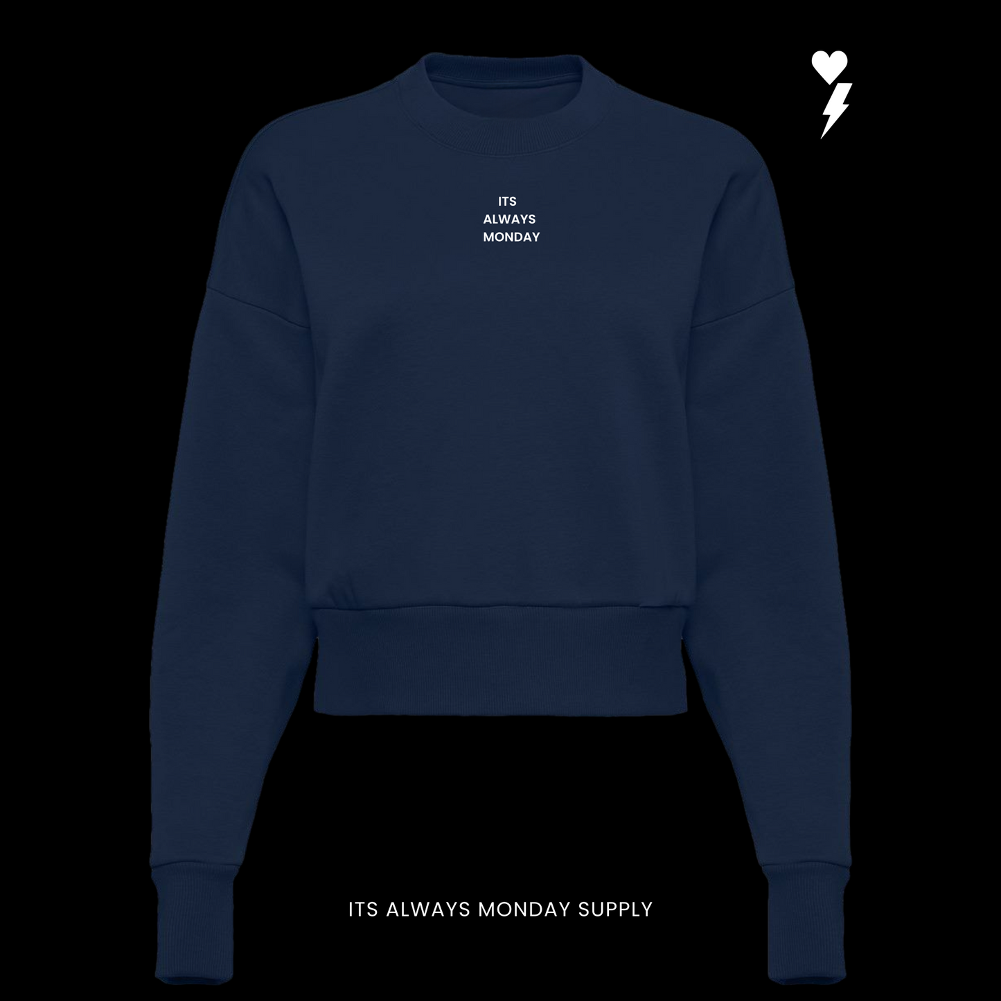 PREMIUM HEAVYWEIGHT WOMENS CREWNECK -GRAPHITE