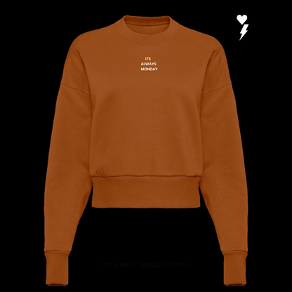 PREMIUM HEAVYWEIGHT WOMENS CREWNECK -GRAPHITE