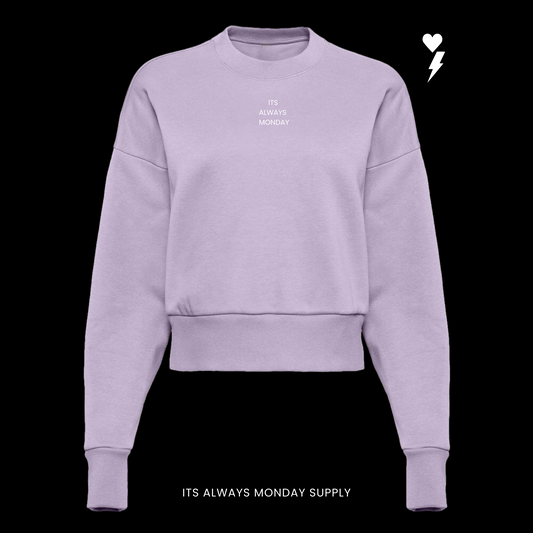 ESSENTIALS WOMENS HEAVYWEIGHT CREWNECK-  LAVENDER