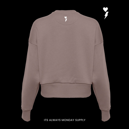 PREMIUM HEAVYWEIGHT WOMENS CREWNECK -GRAPHITE