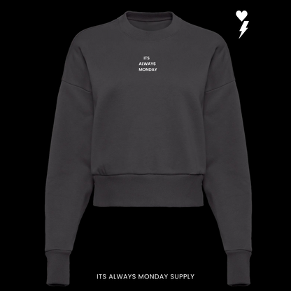 PREMIUM HEAVYWEIGHT WOMENS CREWNECK -GRAPHITE