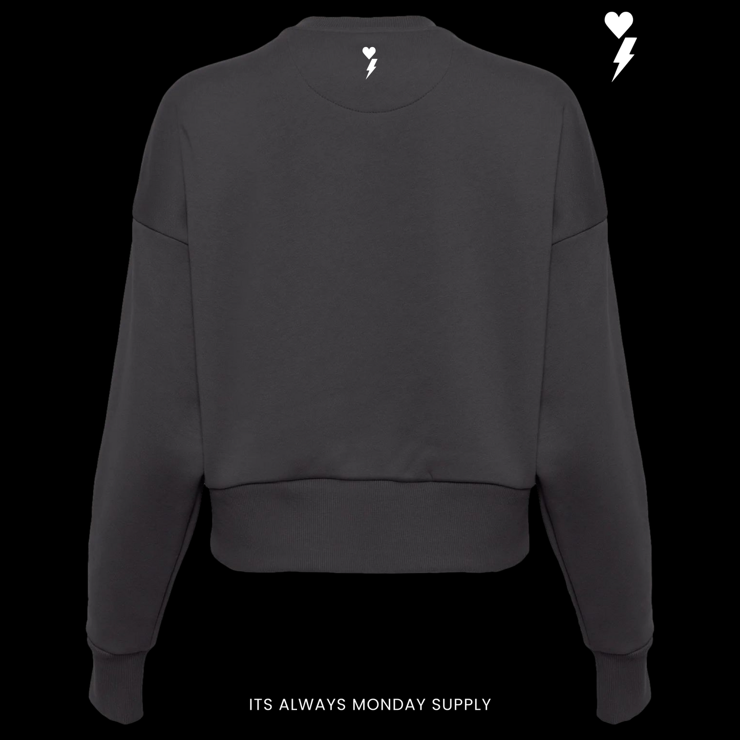 PREMIUM HEAVYWEIGHT WOMENS CREWNECK -GRAPHITE