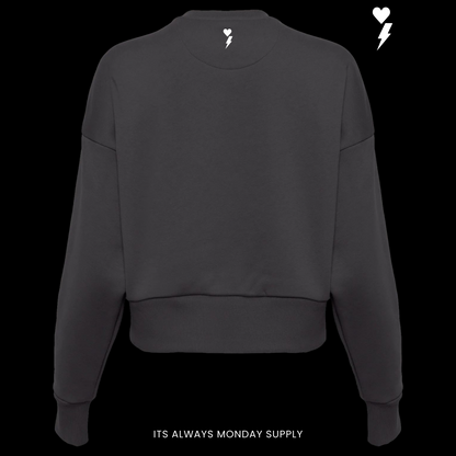 PREMIUM HEAVYWEIGHT WOMENS CREWNECK -GRAPHITE