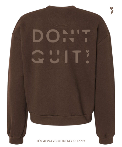 Do it, Don't Quit Women's Brown/Brown