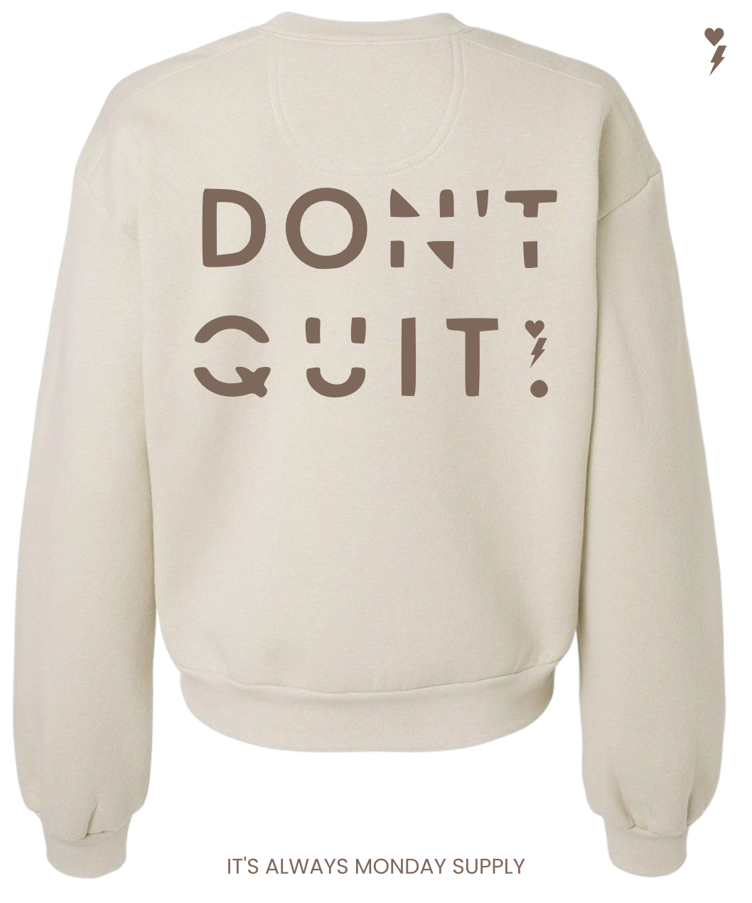 Do it, Don't Quit Women's Cream/Brown