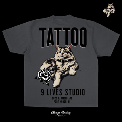9 Lives Garment Dye Tee