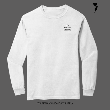 Monday Lounge Long Sleeve T-Shirt Unisex - SANDSTONE
