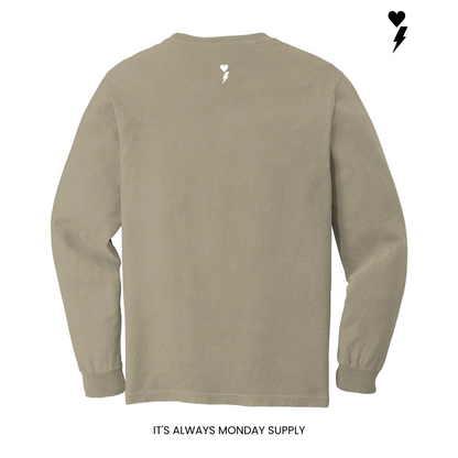 Monday Lounge Long Sleeve T-Shirt Unisex - SANDSTONE