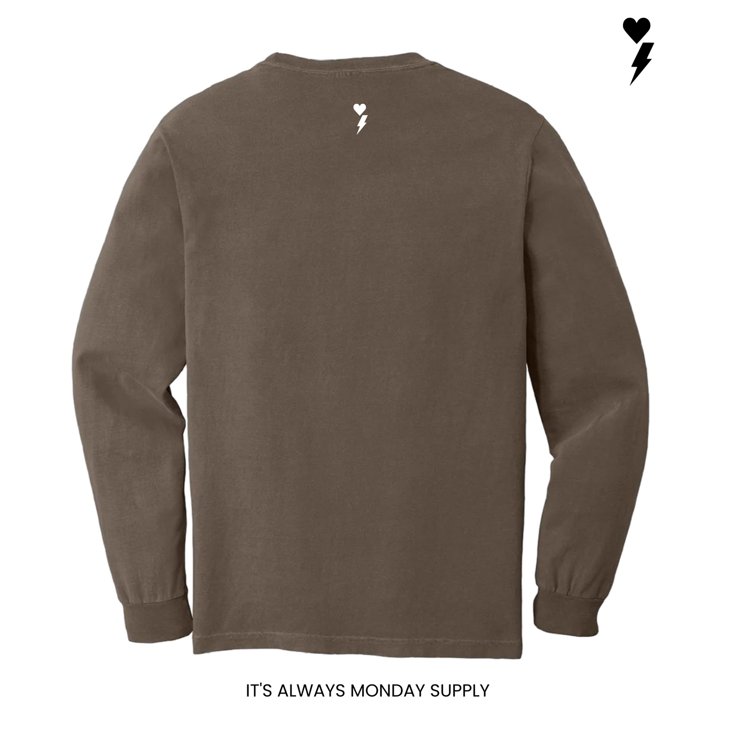 Monday Lounge Long Sleeve T-Shirt Unisex - SANDSTONE
