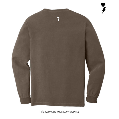 Monday Lounge Long Sleeve T-Shirt Unisex - SANDSTONE