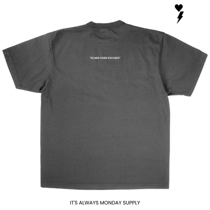 Scars Over Excuses Essentials Shadow Garment Dye T-Shirt