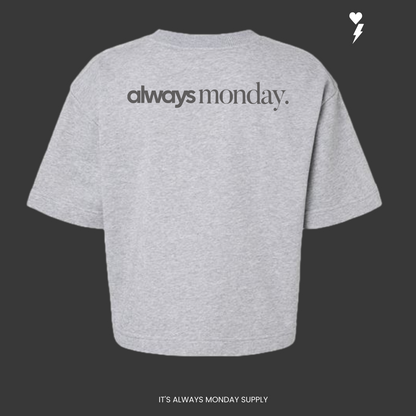 Old Money French Terry Crew Neck Shirt WOMENS