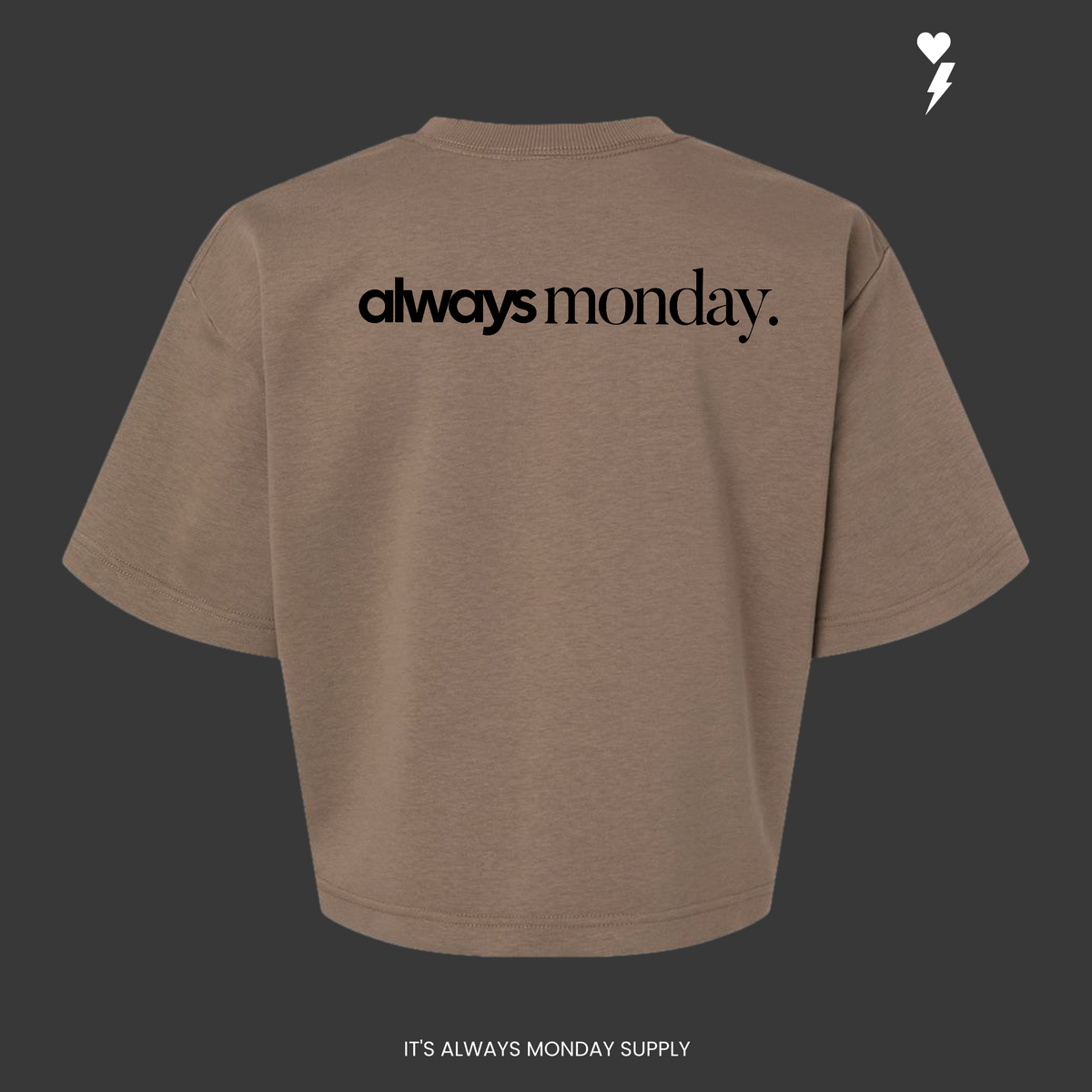 Old Money French Terry Crew Neck Shirt WOMENS