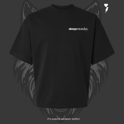 "NEVER SHEEP" MENS FRENCH TERRY T SHIRT