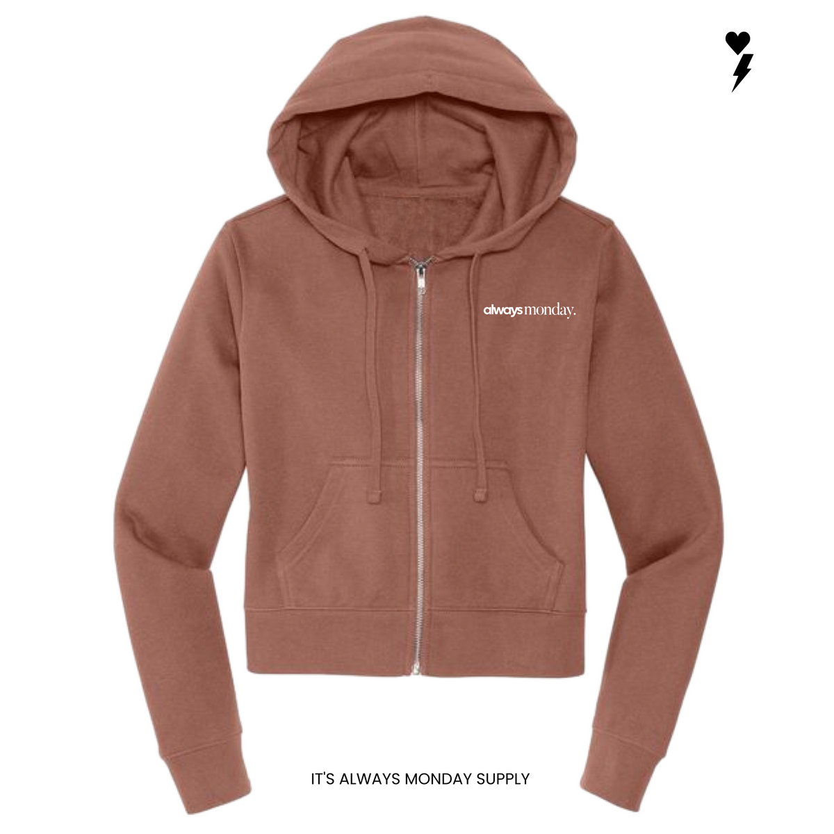 Essential Womens Full Zip Hoodie