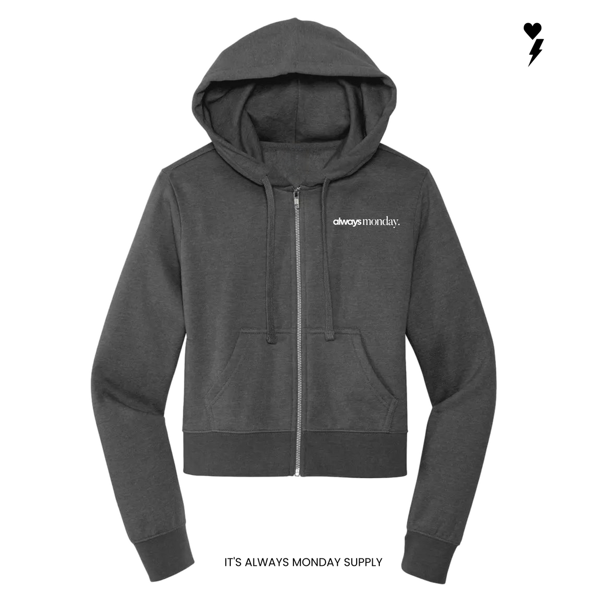 Essential Womens Full Zip Hoodie