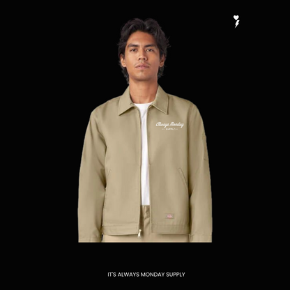 Always Monday Work Harder Jacket - TAN