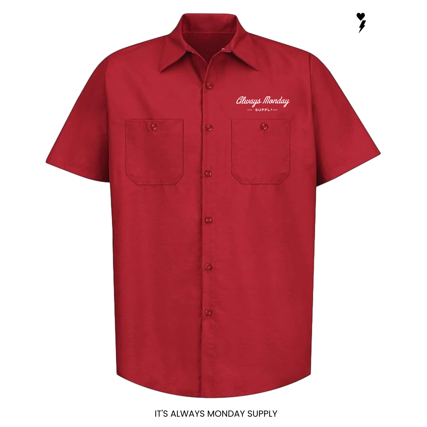 Work Harder Mens Mechanic Shirt - SKY BLUE