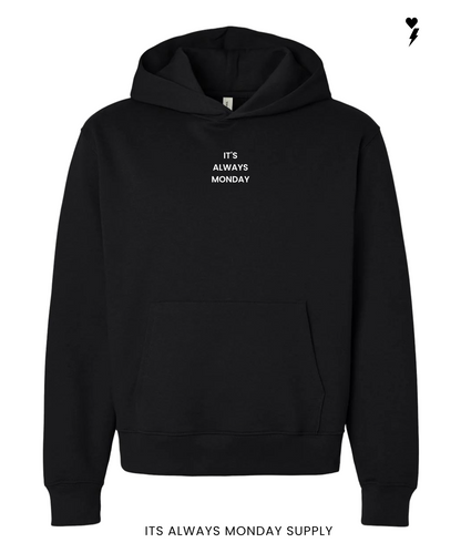 The Monday Unisex Hoodie Black