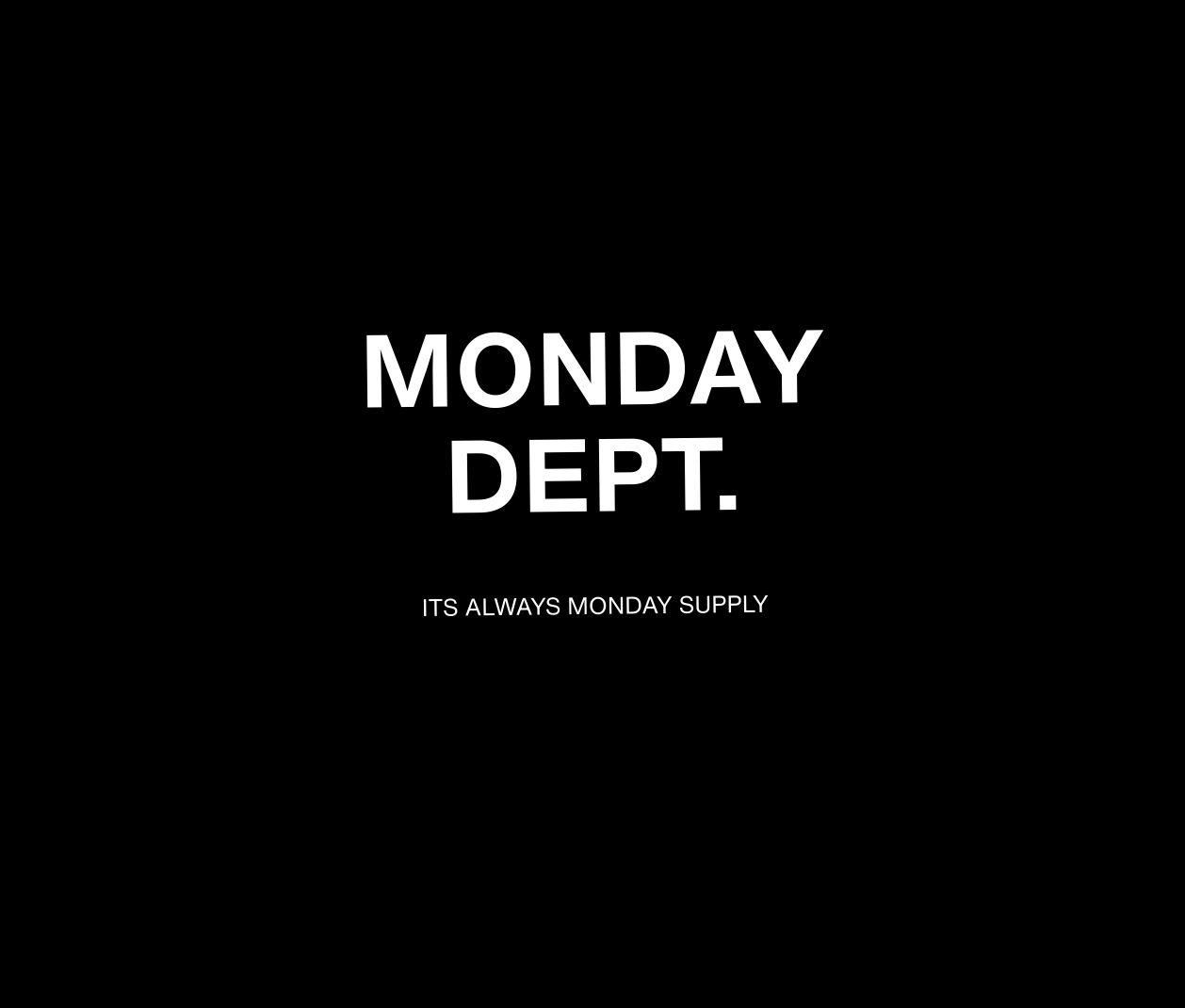 The Monday Unisex Hoodie Black