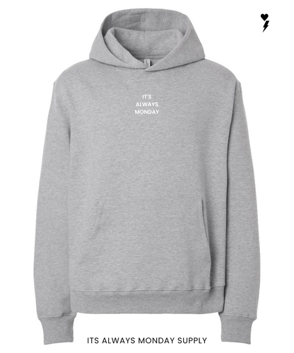 The Monday Unisex Hoodie Heather Grey