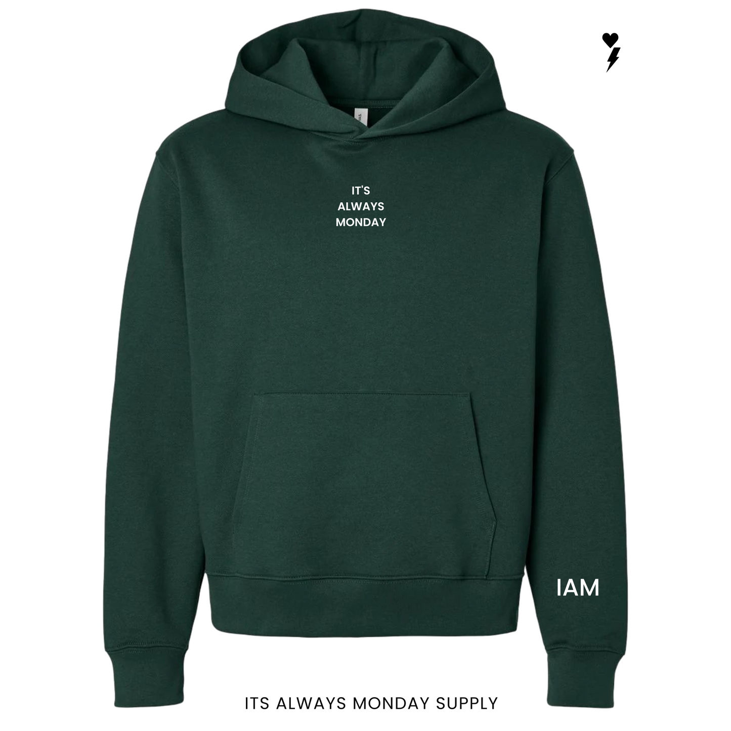 The Monday Unisex Hoodie - HEATHER GRAY