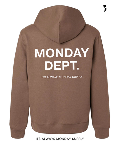 The Monday Unisex Hoodie Brown