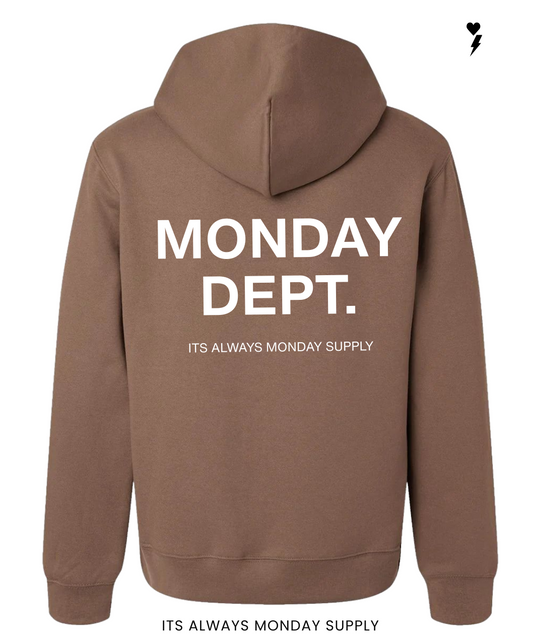 The Monday Unisex Hoodie Brown