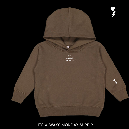 Dayless Toddler Unisex Hoodie - Brown