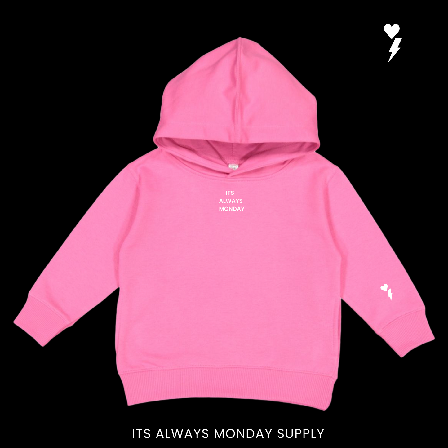 Dayless Toddler Unisex Hoodie - Hot Pink