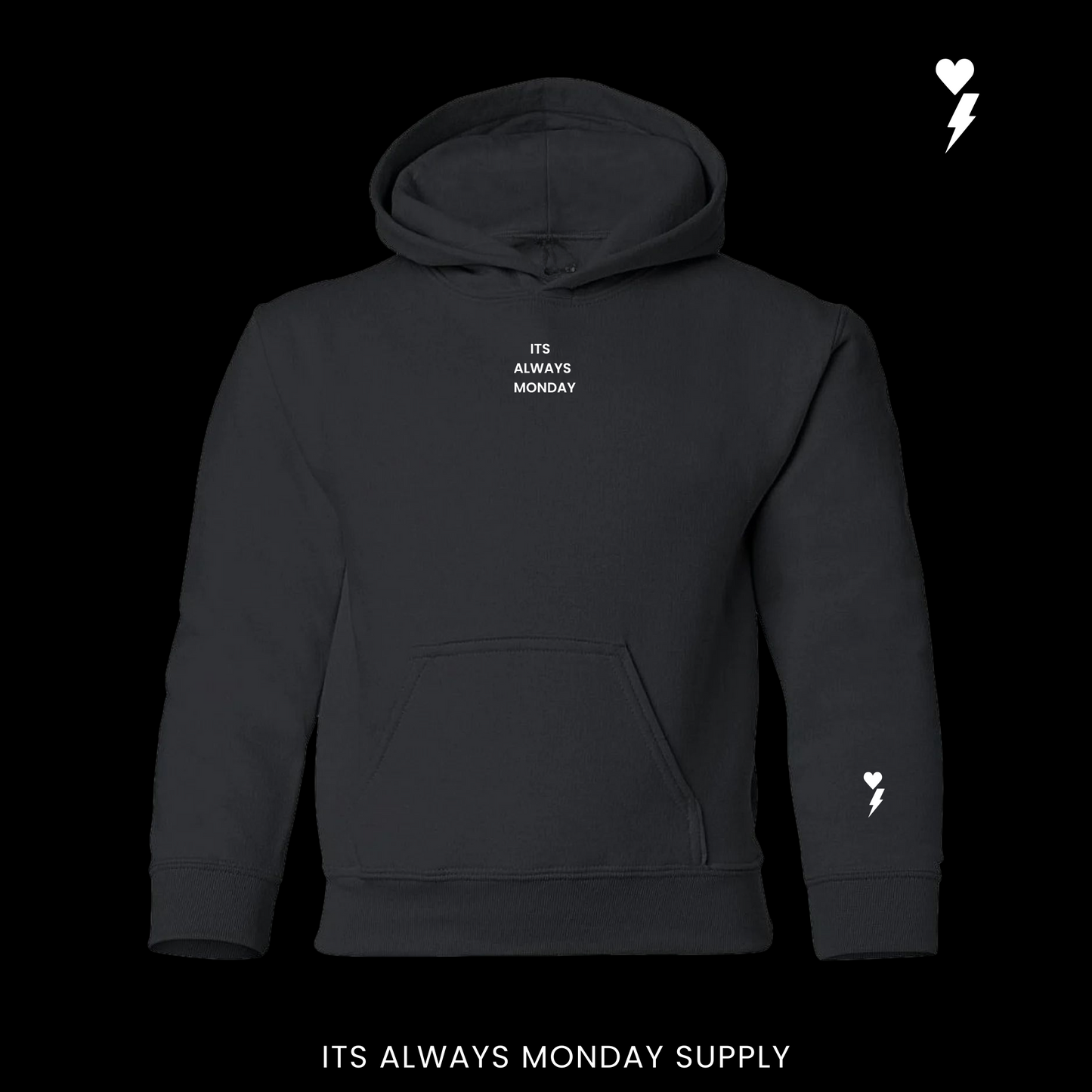 Dayless Youth Unisex Hoodie - Black