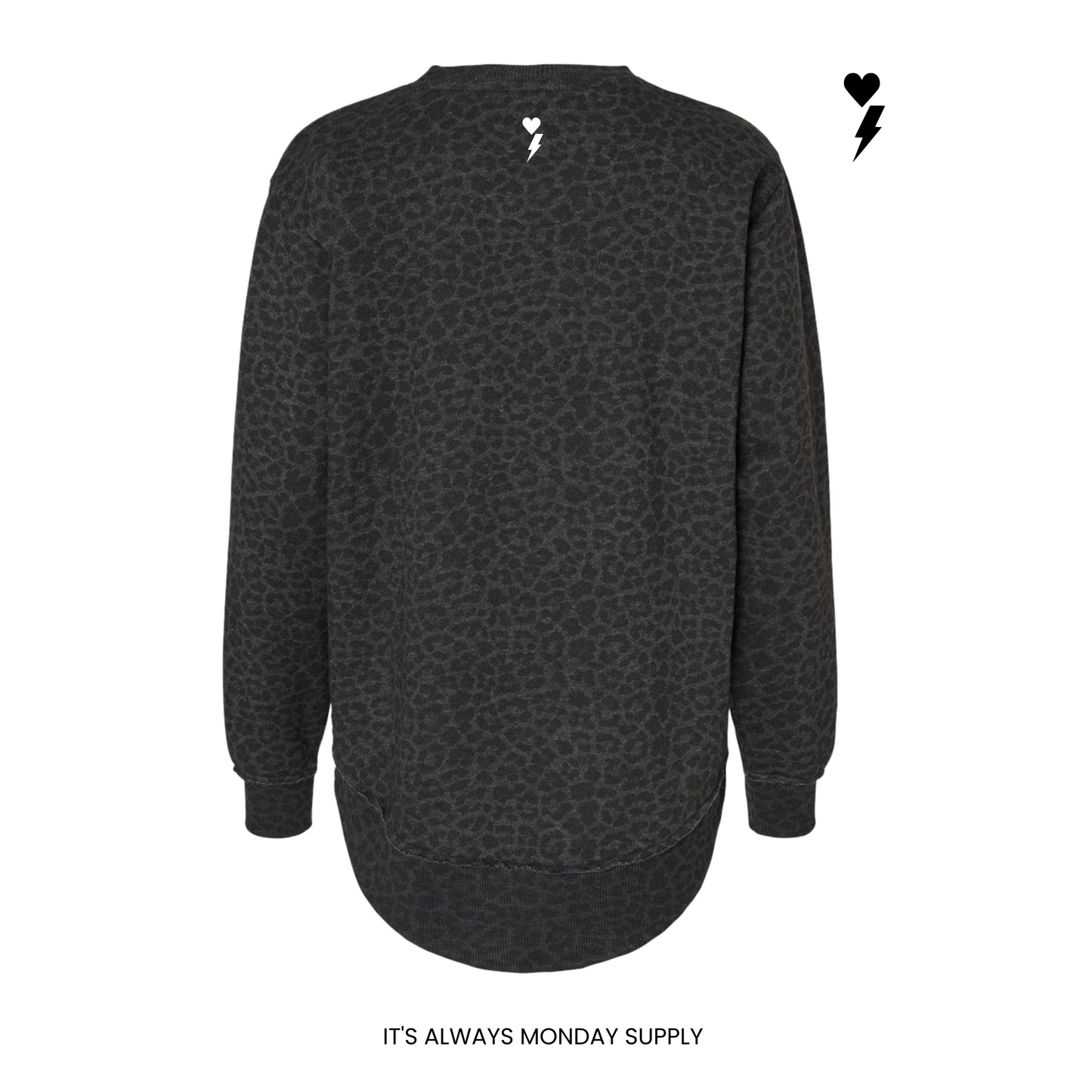 WEEKEND FLEECE WOMENS CREWNECK BLACK