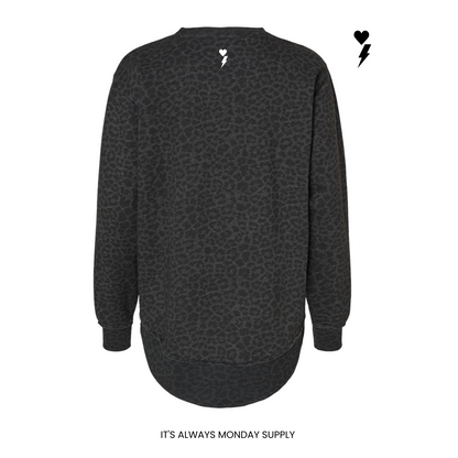 WEEKEND FLEECE WOMENS CREWNECK BLACK