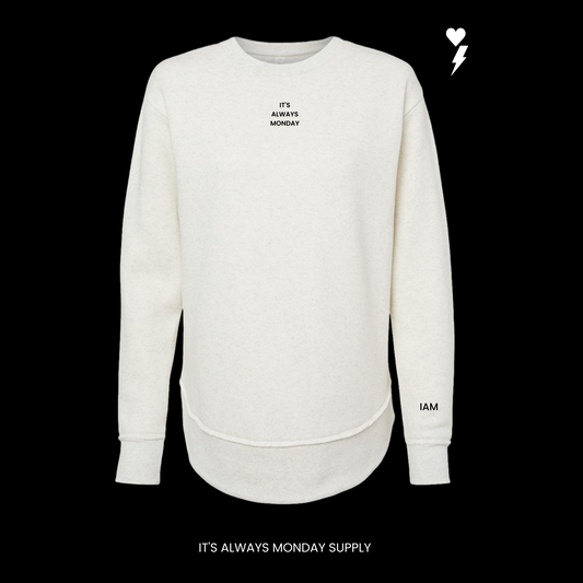 WEEKEND FLEECE WOMENS CREWNECK CREAM