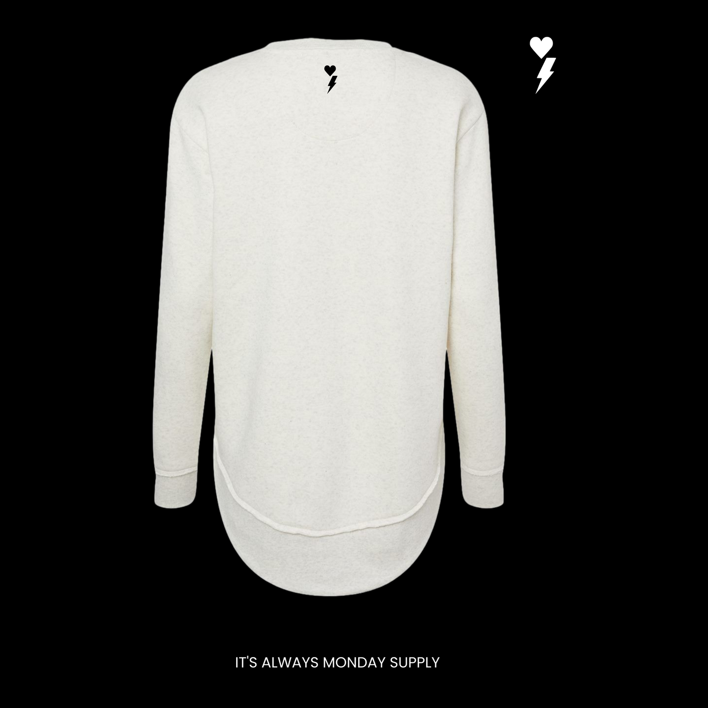 WEEKEND FLEECE WOMENS CREWNECK BLACK