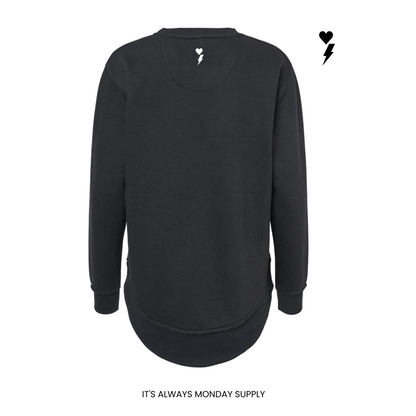 WEEKEND FLEECE WOMENS CREWNECK BLACK